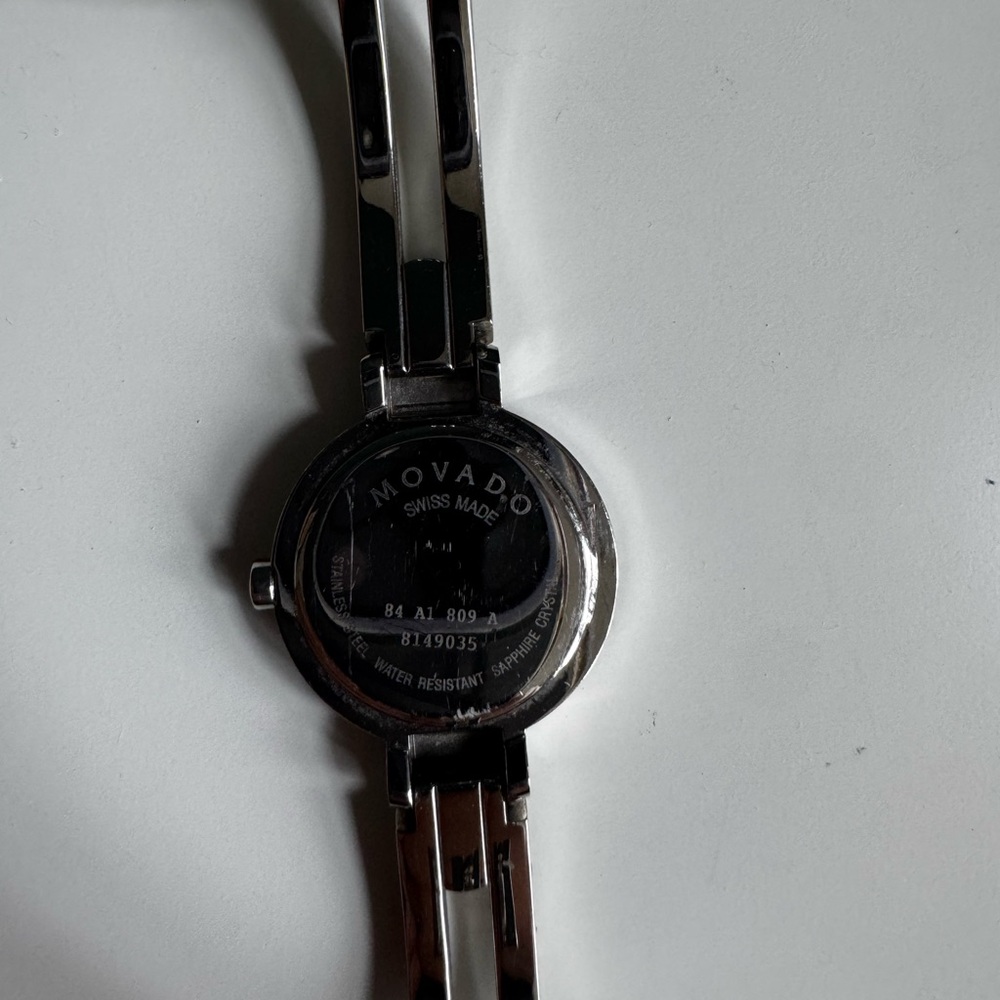 Movado Silver Bangle Watch - Picture 4 of 6